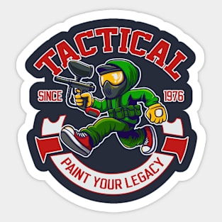 Tactical paintball player Sticker